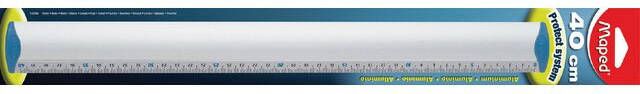 Maped lat uit geanodiseerd aluminium 40 cm