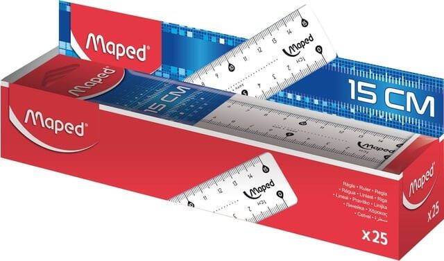 Maped lat Essentials 146 15 cm dubbele graduatie