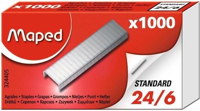Maped Office Maped nietjes 24 6 doos van 1.000 nietjes