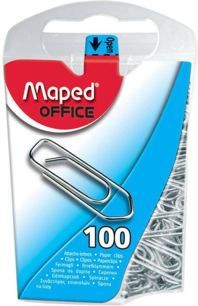Maped Paperclip Office 25mm 100 stuks zilver