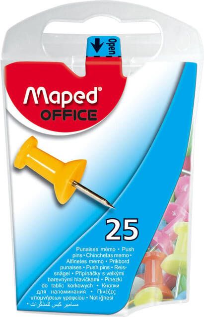 Maped Office Maped prikbordspelden ophangdoosje met 25 stuks