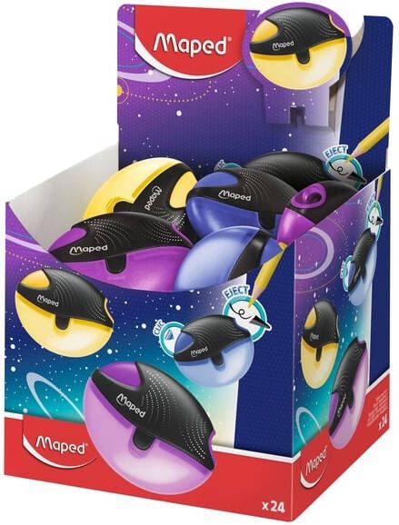 Maped Puntenslijper Galactic 1gaats displayá 24 stuks assorti