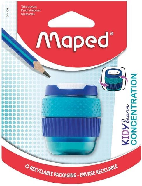 Maped Puntenslijper Kidy Learn Concentration 1-gaats blauw