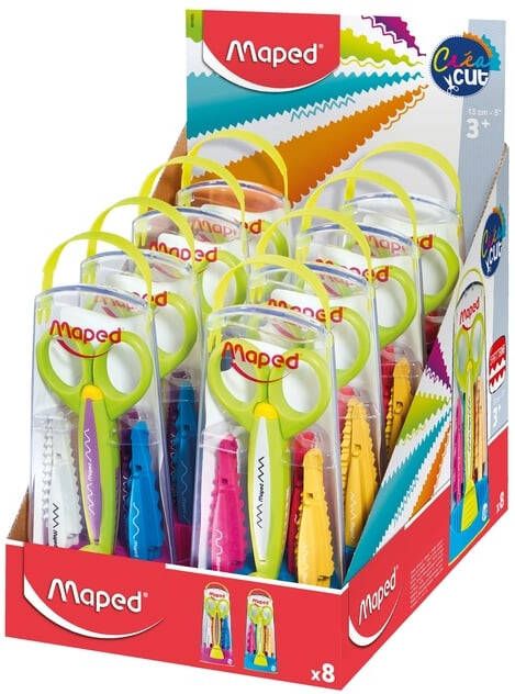 Maped kartelschaar Créa cut set: 1 schaar 5 kartelmotieven en 2 verschillende samenstellingen - Foto 2