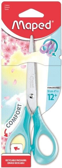 Maped schaar Sensoft 16 cm voor rechtshandigen met scherpe punt