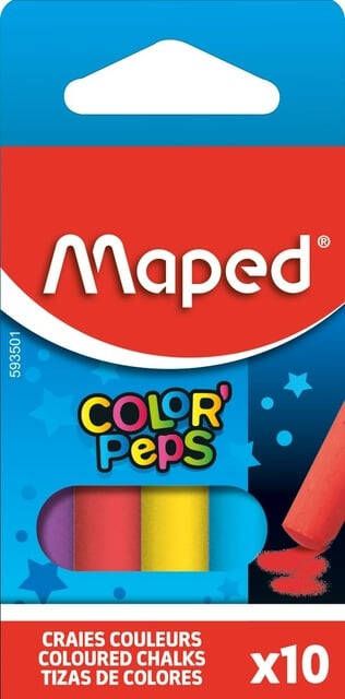 Maped Schoolbordkrijt Color'Peps set Ã¡ 10 stuks assorti