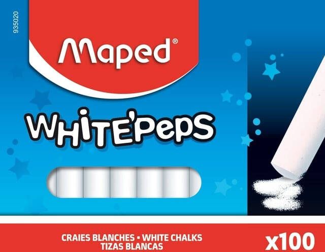 Maped Schoolbordkrijt White'Peps doos Ã¡ 100 stuks wit