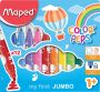 Maped viltstift Color'Peps Jumbo Early Age etui van 12 stuks in geassorteerde kleuren - Thumbnail 2