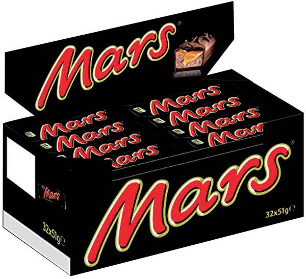 Mars repen single 51gr 32 stuks