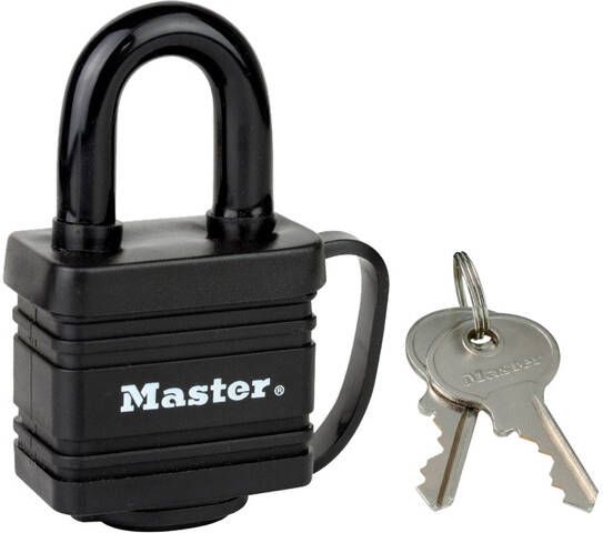 Master Lock Hangslot MasterLock stiftcilinder gelamineerd staal 40mm - Foto 1