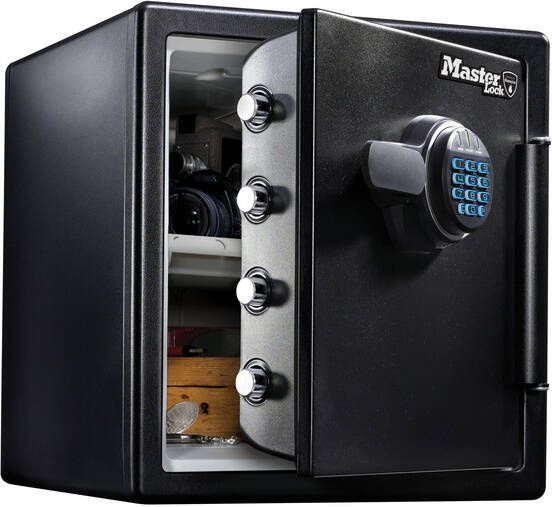 Master Lock Kluis MasterLock brandvrij en waterdicht electronisch combi-slot XL zwart ZA43