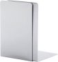 MAUL Boekensteun aluminium 12x12x17.5cm set 2 zilver - Thumbnail 1