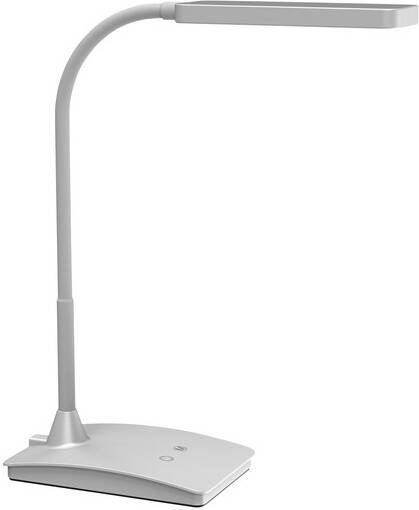 Maul bureaulamp LED Pearly op voet color vario dimbaar zilver