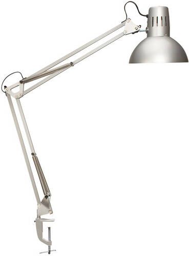 MAUL Bureaulamp Study tafelklem excl.LED lamp E27 zilver