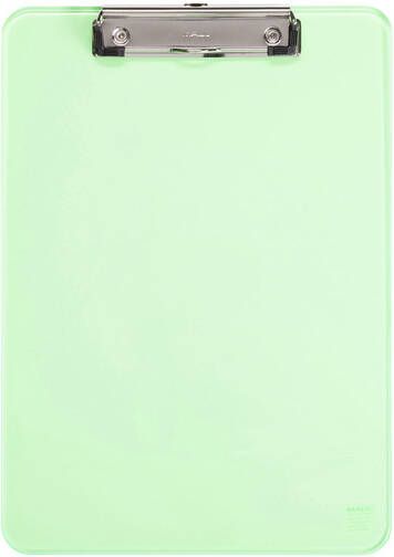 MAUL Klembord A4 staand transparant neon groen