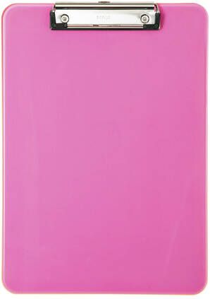 MAUL Klembord A4 staand transparant neon roze
