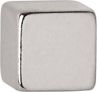 Maul neodymium kubusmagneet ft 10 x 10 x 10 mm zilver voor glas- en whitebord blister van 10 stuks