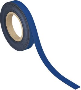 Maul Magneetband beschrijf- wisbaar 10mx20mmx1mm blauw