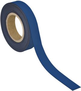 Maul Magneetband beschrijf- wisbaar 10mx30mmx1mm blauw