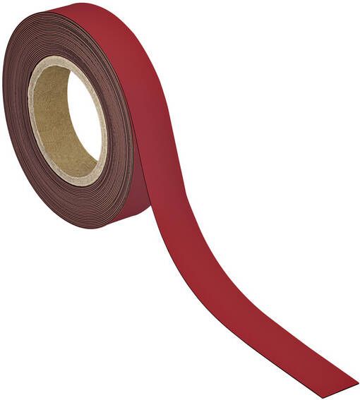 MAUL Magneetband beschrijf- wisbaar 10mx30mmx1mm rood