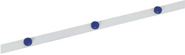 MAUL Metaalband 1mx35mm zelfklevend wit + 3 magneten