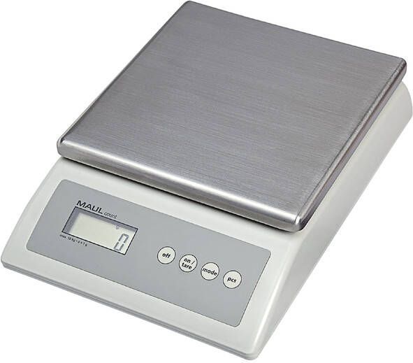 Maul pakketweegschaal Count 10kg telfunctie incl. adapter batterij Weegplateau 17x17 5cm in gr kg oz lb