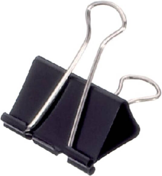 MAUL Papierklem 213 Foldback 40mm capaciteit 17mm zwart 12 stuks