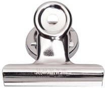 MAUL Papierklem Bulldog met magneet 52mm capaciteit 20mm zilver 2 stuks