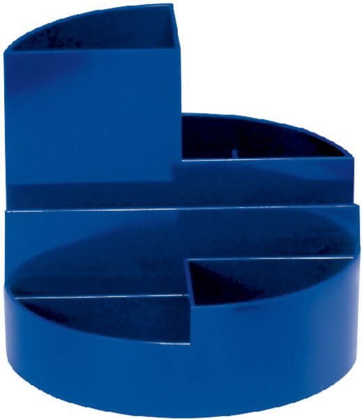 MAUL Pennenkoker roundbox 6 vakken blauw