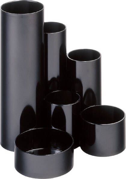 MAUL Pennenkoker Tubo zwart 6-vaks Ã15x12.5cm