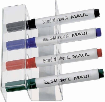 MAUL Whiteboard stifthouder universeel acryl magnetisch voor 4 stiften