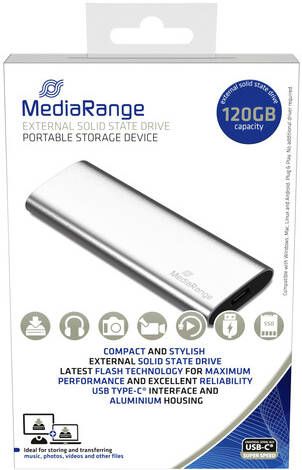 MediaRange Harddisk 3.0 externe SSD 120GB