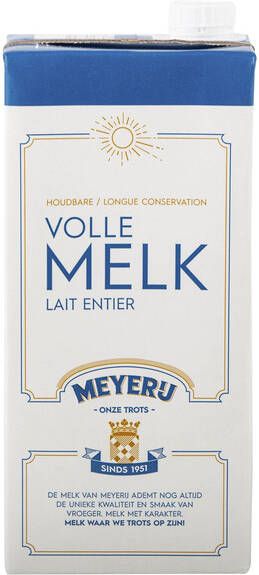 Meyerij Melk vol lang houdbaar 1 liter - Foto 1