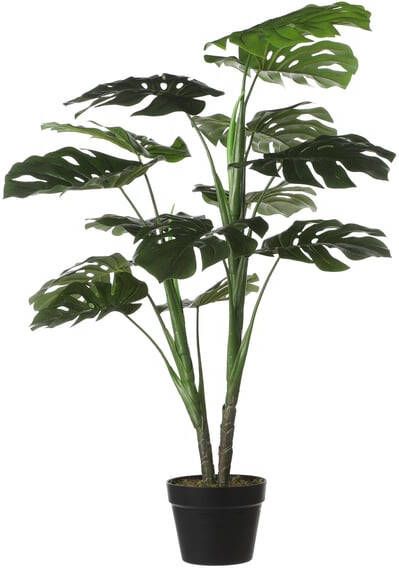 Mica Decorations Kunstplant Mica Monstera in plastic pot 100x70cm