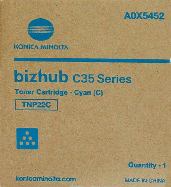 Konica Minolta Tonercartridge Minolta Bizhub C35 blauw - Foto 2