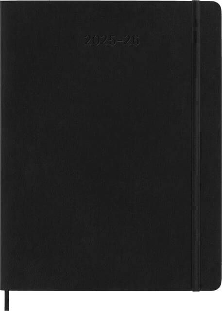 Moleskine Agenda 2025 2026 18M Planner Weekly 7dagen 1pagina XL sc black