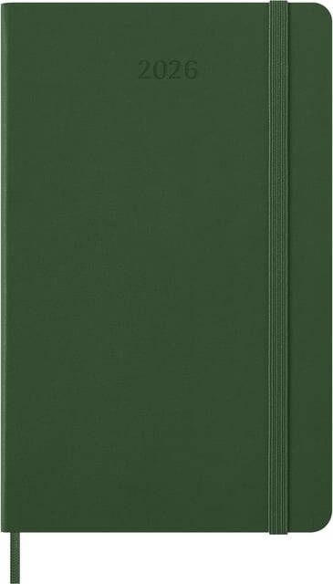 Moleskine Agenda 2026 12M Planner Weekly 7dagen 1pagina large hc myrtle green