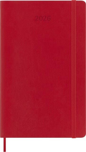 Moleskine Agenda 2026 12M Planner Weekly 7dagen 1pagina large sc scarlet red
