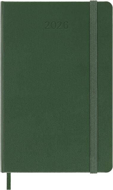 Moleskine Agenda 2026 12M Planner Weekly 7dagen 1pagina pocket hc myrtle green