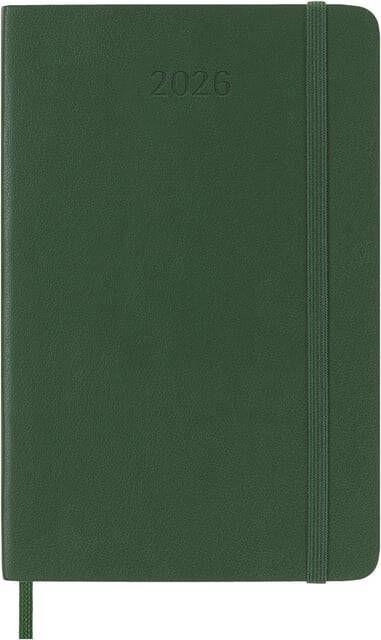 Moleskine Agenda 2026 12M Planner Weekly 7dagen 1pagina pocket sc myrtle green