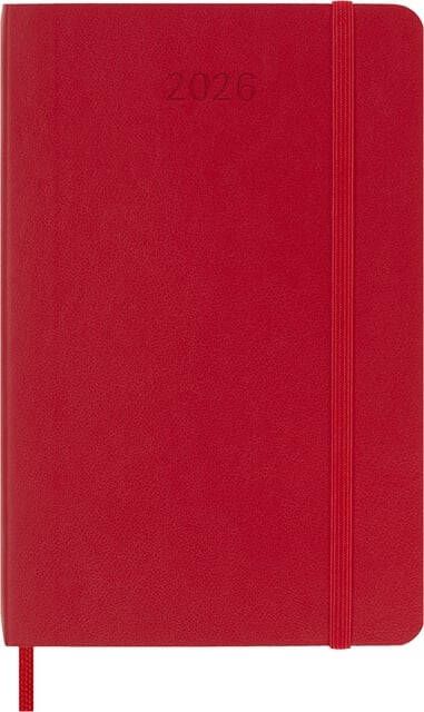 Moleskine Agenda 2026 12M Planner Weekly 7dagen 1pagina pocket sc scarlet red