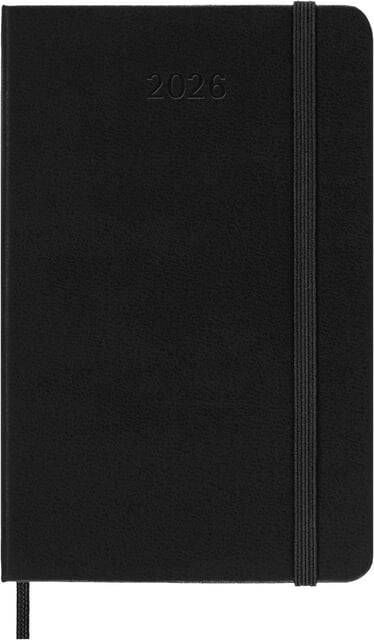 Moleskine Agenda 2026 12M Planner Weekly 7dagen 2pagina's pocket hc black