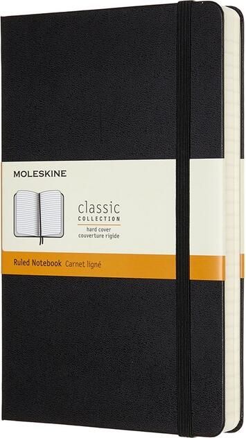 Moleskine Notitieboek Expanded large 130x210mm lijn hard cover zwart