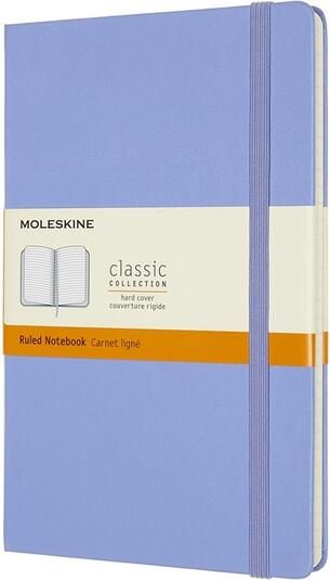 Moleskine Notitieboek large 130x210mm lijn hard cover hydrangea blue