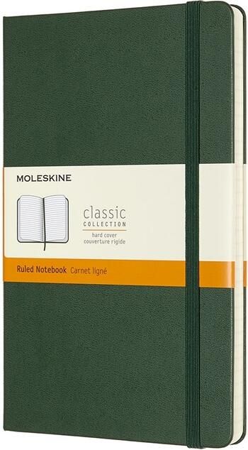 Moleskine Notitieboek large 130x210mm lijn hard cover myrtle green