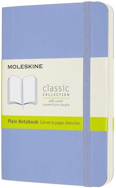Moleskine Notitieboek pocket 90x140mm blanco soft cover hydrangea blue