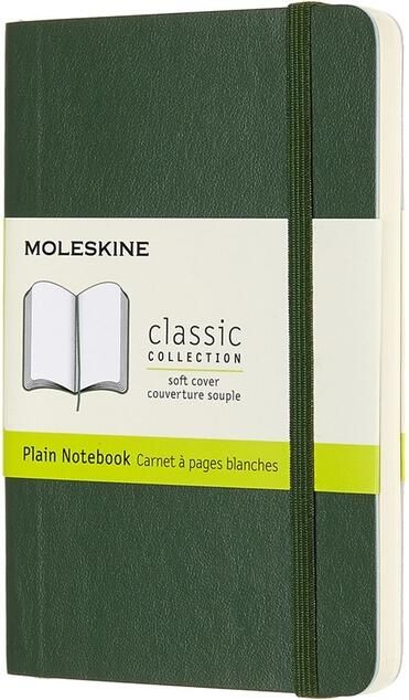 Moleskine Notitieboek pocket 90x140mm blanco soft cover myrtle green