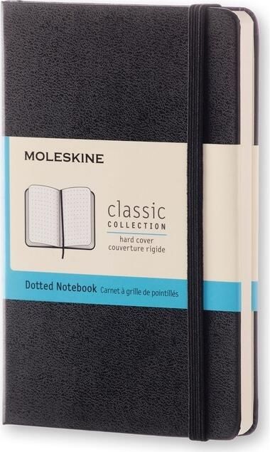 Moleskine Notitieboek pocket 90x140mm dots hard cover zwart