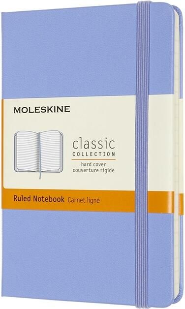 Moleskine Notitieboek pocket 90x140mm lijn hard cover hydrangea blue