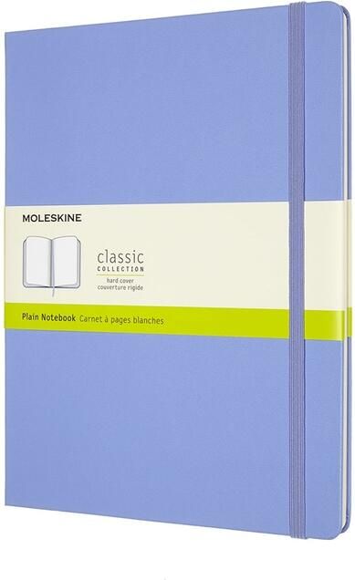 Moleskine Notitieboek XL 190x250mm blanco hard cover hydrangea blue
